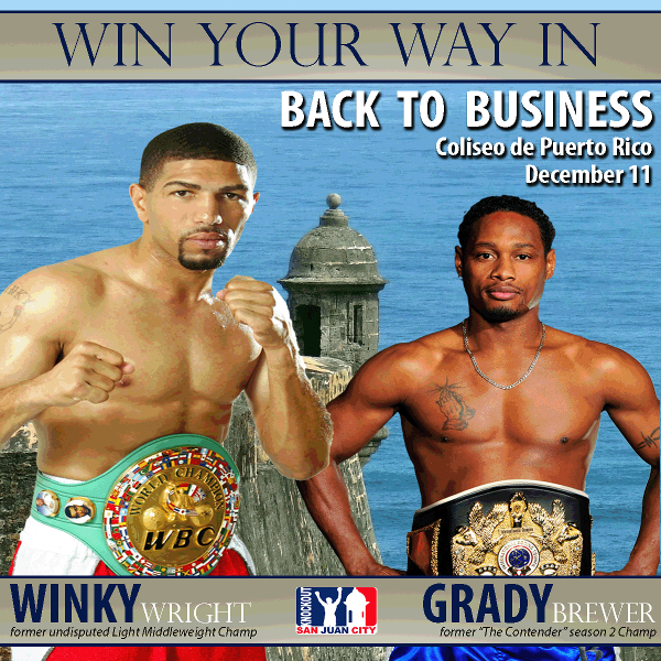 Winky Wright vs Brewer fight poster